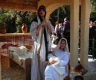 Марию, Иосифа и младенца Иисуса в яслях жизни